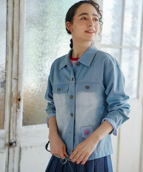 CARA O CRUZ / キャラ・オ・クルス その他アウター | ウォッシュデニムジャケット | 詳細9