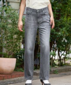 CARA O CRUZ / キャラ・オ・クルス デニムパンツ | ウォッシュドグレーストレートデニム【EDWIN】【35th】