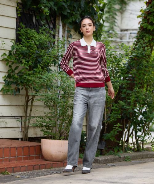 CARA O CRUZ / キャラ・オ・クルス デニムパンツ | ウォッシュドグレーストレートデニム【EDWIN】【35th】 | 詳細11