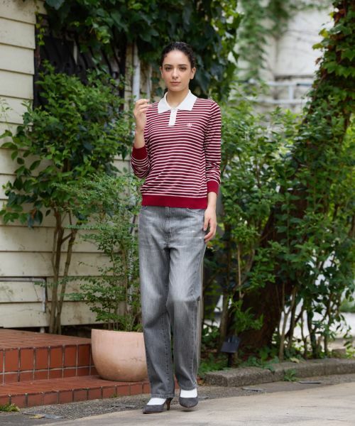 CARA O CRUZ / キャラ・オ・クルス デニムパンツ | ウォッシュドグレーストレートデニム【EDWIN】【35th】 | 詳細12