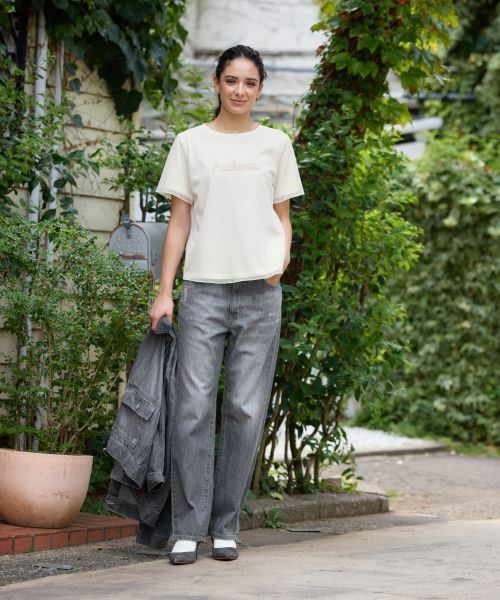 CARA O CRUZ / キャラ・オ・クルス デニムパンツ | ウォッシュドグレーストレートデニム【EDWIN】【35th】 | 詳細14