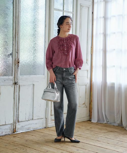 CARA O CRUZ / キャラ・オ・クルス デニムパンツ | ウォッシュドグレーストレートデニム【EDWIN】【35th】 | 詳細27