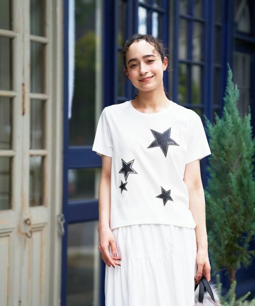 CARA O CRUZ / キャラ・オ・クルス カットソー | スターモチーフTシャツ【CoC by CARA O CRUZ】 | 詳細2