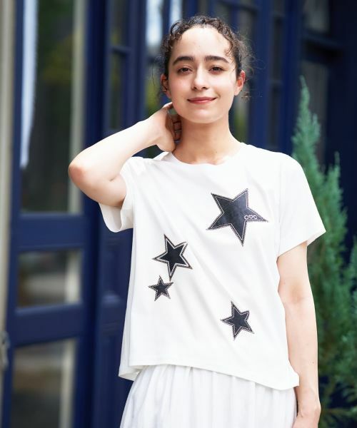 CARA O CRUZ / キャラ・オ・クルス カットソー | スターモチーフTシャツ【CoC by CARA O CRUZ】 | 詳細4