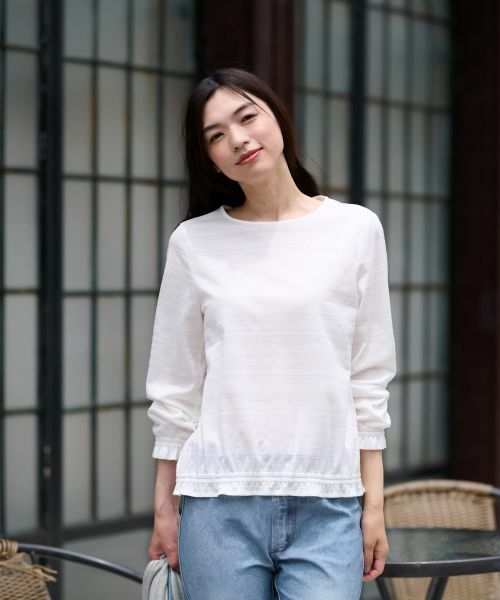 CARA O CRUZ / キャラ・オ・クルス カットソー | ブラウジングのジャカードカットソー | 詳細1