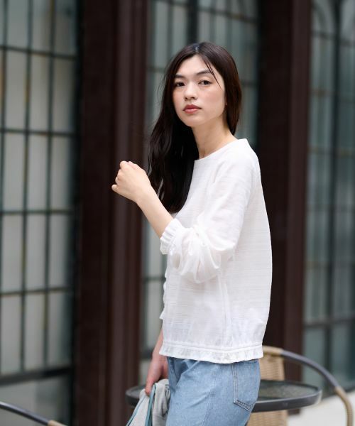 CARA O CRUZ / キャラ・オ・クルス カットソー | ブラウジングのジャカードカットソー | 詳細4