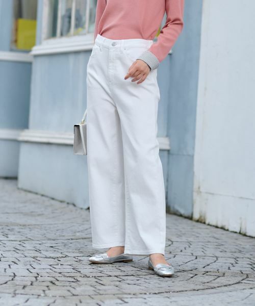 CARA O CRUZ / キャラ・オ・クルス デニムパンツ | 白ワイドデニム | 詳細15