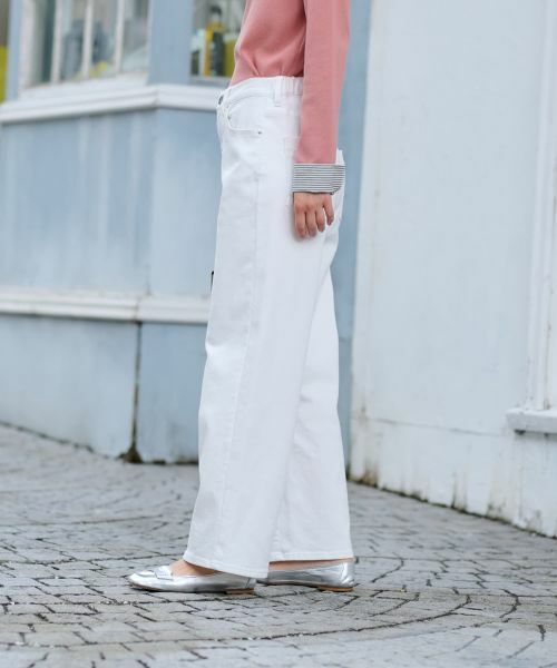 CARA O CRUZ / キャラ・オ・クルス デニムパンツ | 白ワイドデニム | 詳細16