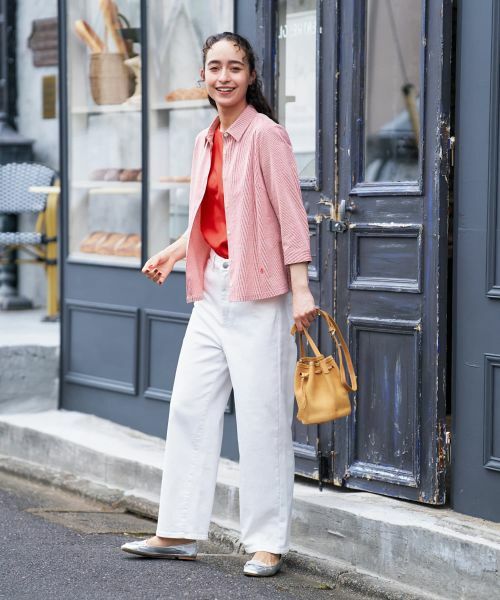 CARA O CRUZ / キャラ・オ・クルス デニムパンツ | 白ワイドデニム | 詳細7