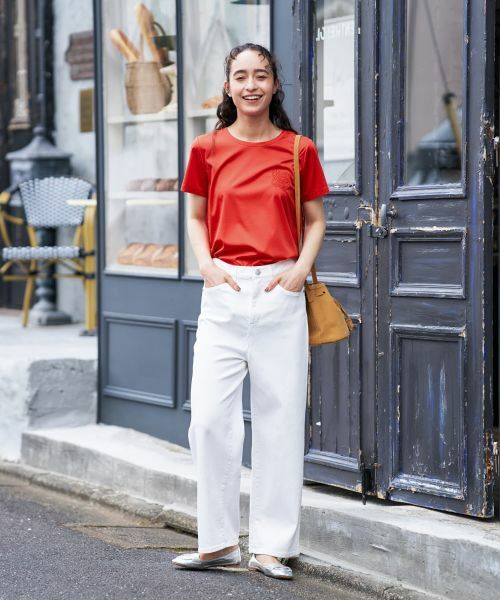 CARA O CRUZ / キャラ・オ・クルス デニムパンツ | 白ワイドデニム | 詳細8