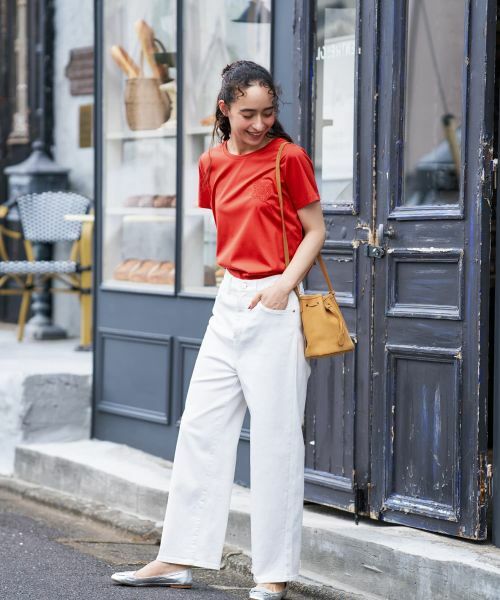 CARA O CRUZ / キャラ・オ・クルス デニムパンツ | 白ワイドデニム | 詳細9