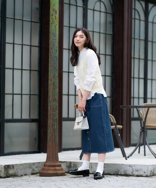 CARA O CRUZ / キャラ・オ・クルス テーラードジャケット | 透かし編みニットベスト | 詳細20