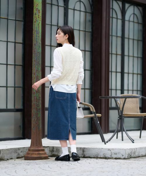 CARA O CRUZ / キャラ・オ・クルス テーラードジャケット | 透かし編みニットベスト | 詳細22