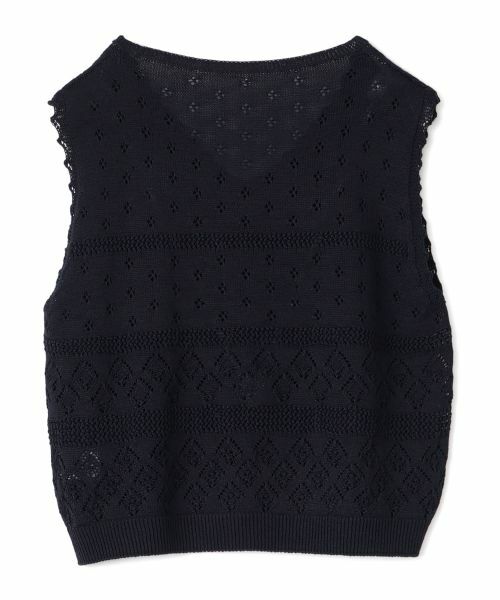 CARA O CRUZ / キャラ・オ・クルス テーラードジャケット | 透かし編みニットベスト | 詳細30