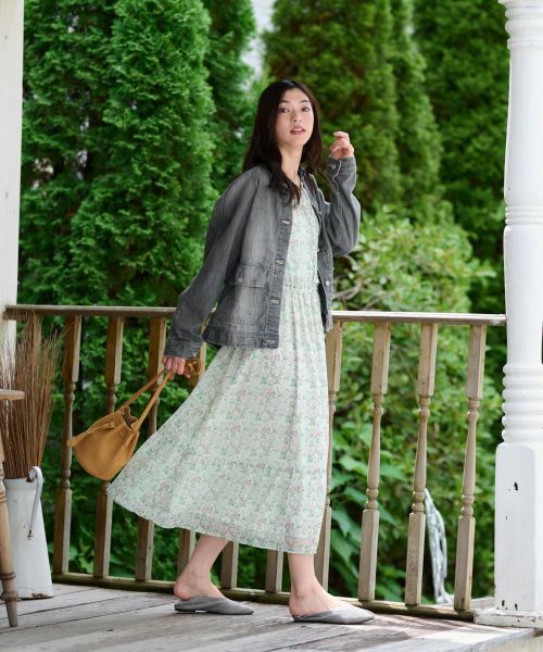 CARA O CRUZ / キャラ・オ・クルス ドレス | Vネック小花柄フレアワンピース 【WILLIAM MORRIS】【35th】 | 詳細15