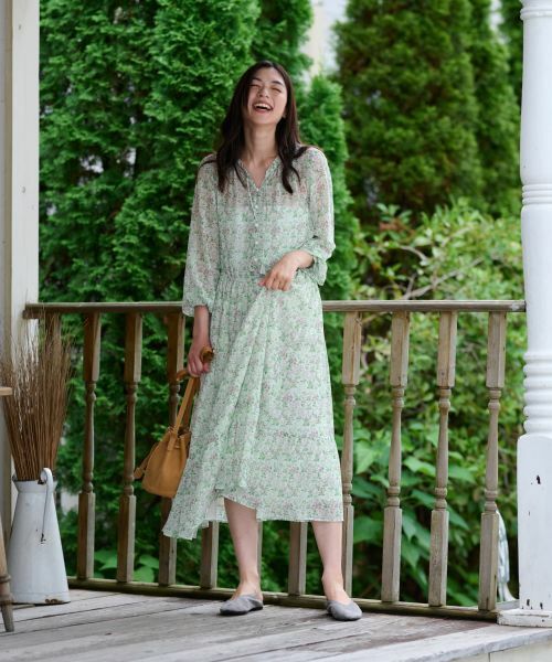 CARA O CRUZ / キャラ・オ・クルス ドレス | Vネック小花柄フレアワンピース 【WILLIAM MORRIS】【35th】 | 詳細17