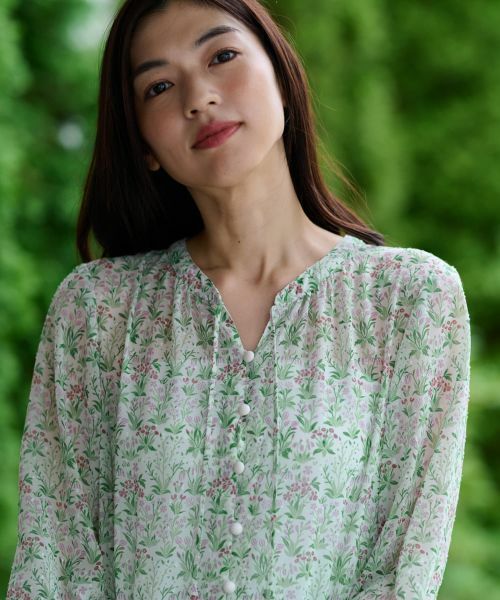 CARA O CRUZ / キャラ・オ・クルス ドレス | Vネック小花柄フレアワンピース 【WILLIAM MORRIS】【35th】 | 詳細21