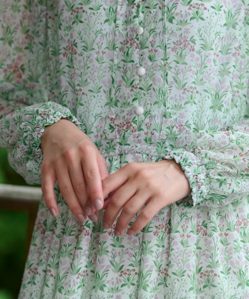 CARA O CRUZ / キャラ・オ・クルス ドレス | Vネック小花柄フレアワンピース 【WILLIAM MORRIS】【35th】 | 詳細22