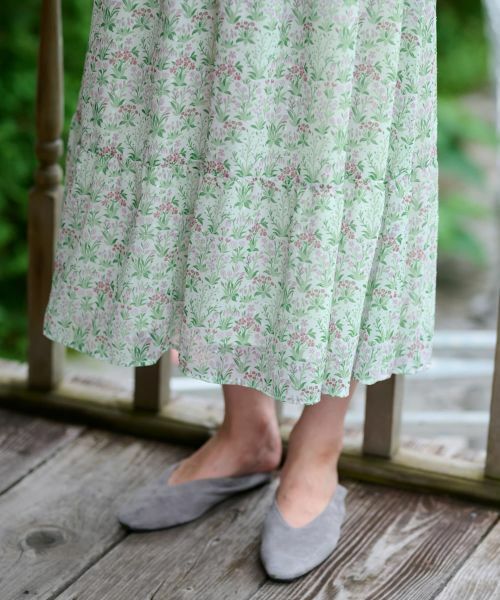 CARA O CRUZ / キャラ・オ・クルス ドレス | Vネック小花柄フレアワンピース 【WILLIAM MORRIS】【35th】 | 詳細24