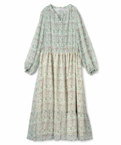 CARA O CRUZ / キャラ・オ・クルス ドレス | Vネック小花柄フレアワンピース 【WILLIAM MORRIS】【35th】 | 詳細27