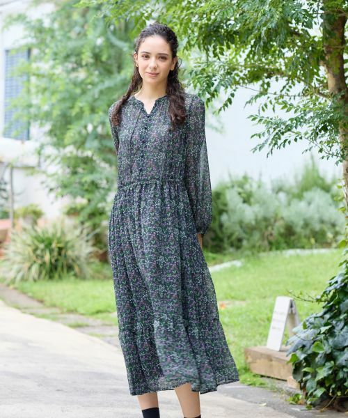 CARA O CRUZ / キャラ・オ・クルス ドレス | Vネック小花柄フレアワンピース 【WILLIAM MORRIS】【35th】 | 詳細3