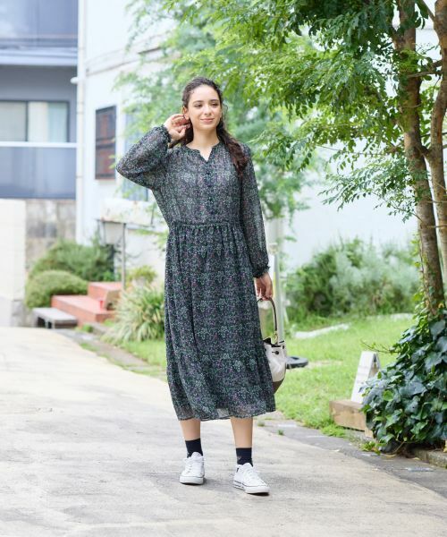 CARA O CRUZ / キャラ・オ・クルス ドレス | Vネック小花柄フレアワンピース 【WILLIAM MORRIS】【35th】 | 詳細6