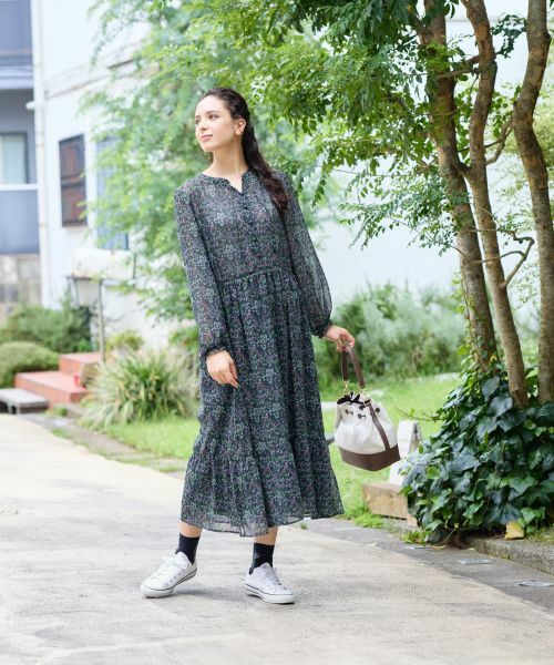 CARA O CRUZ / キャラ・オ・クルス ドレス | Vネック小花柄フレアワンピース 【WILLIAM MORRIS】【35th】 | 詳細8