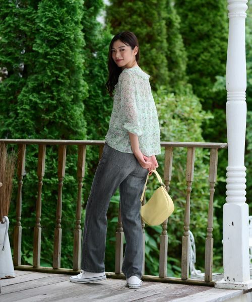 CARA O CRUZ / キャラ・オ・クルス シャツ・ブラウス | 小花柄フリルネックブラウス 【WILLIAM MORRIS】【35th】 | 詳細25