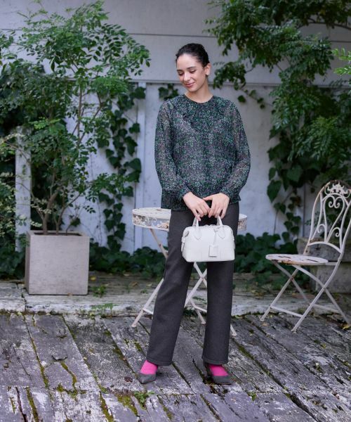 CARA O CRUZ / キャラ・オ・クルス シャツ・ブラウス | 小花柄フリルネックブラウス 【WILLIAM MORRIS】【35th】 | 詳細7