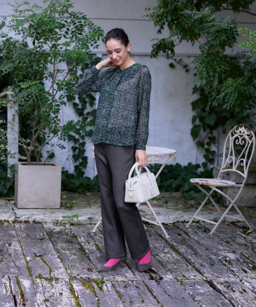 CARA O CRUZ / キャラ・オ・クルス シャツ・ブラウス | 小花柄フリルネックブラウス 【WILLIAM MORRIS】【35th】 | 詳細8