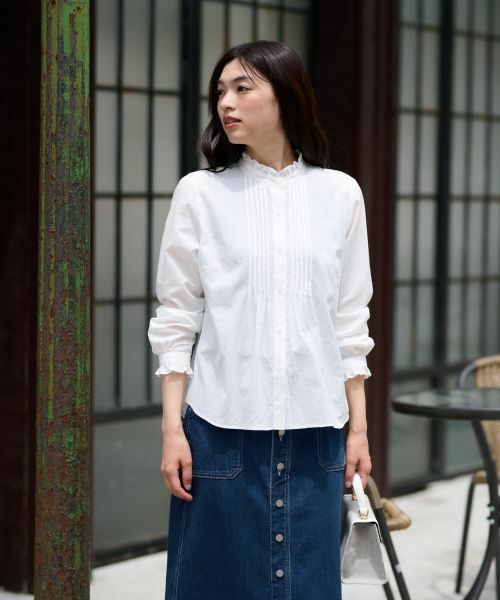 CARA O CRUZ / キャラ・オ・クルス シャツ・ブラウス | ピンタックブラウス | 詳細1