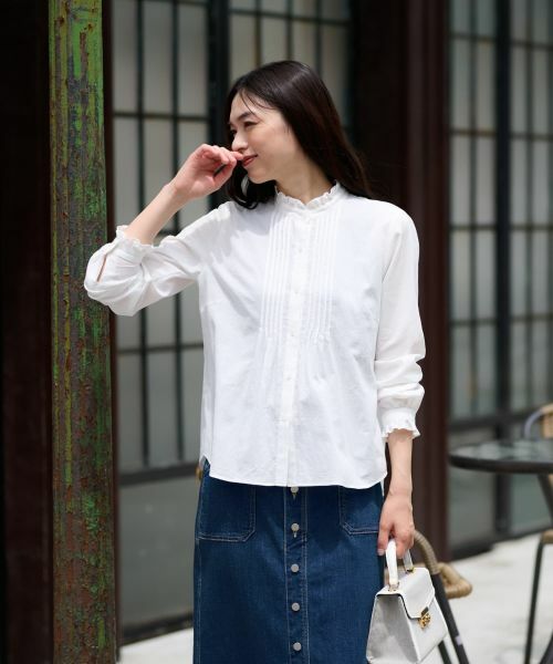 CARA O CRUZ / キャラ・オ・クルス シャツ・ブラウス | ピンタックブラウス | 詳細2