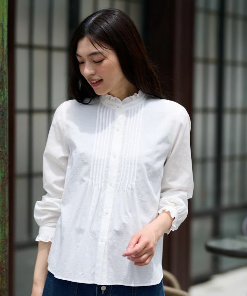 CARA O CRUZ / キャラ・オ・クルス シャツ・ブラウス | ピンタックブラウス | 詳細3