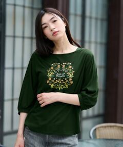 CARA O CRUZ / キャラ・オ・クルス カットソー | フラワーモチーフカットソー