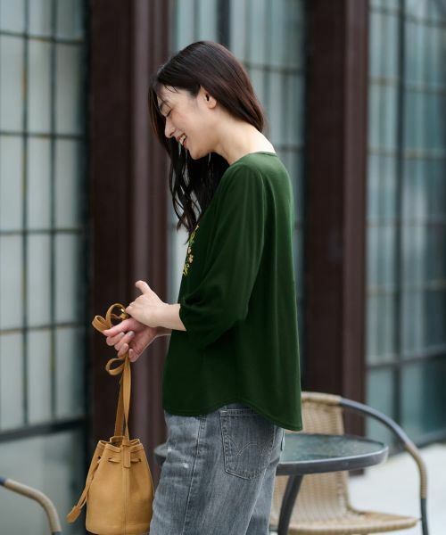 CARA O CRUZ / キャラ・オ・クルス カットソー | フラワーモチーフカットソー | 詳細17