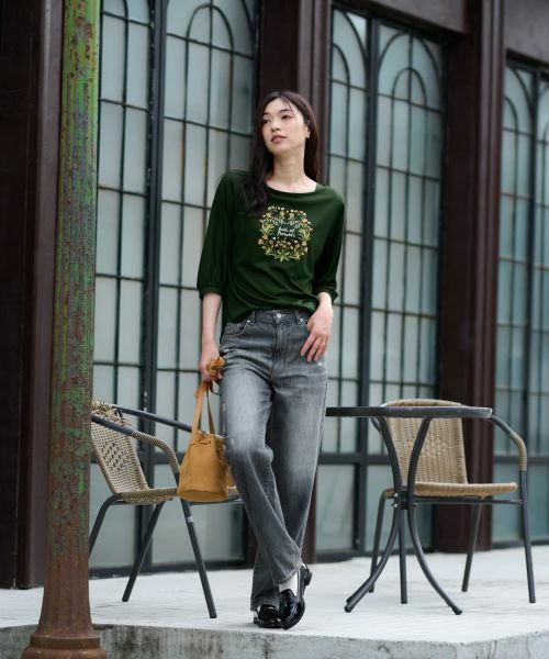 CARA O CRUZ / キャラ・オ・クルス カットソー | フラワーモチーフカットソー | 詳細21