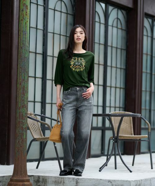 CARA O CRUZ / キャラ・オ・クルス カットソー | フラワーモチーフカットソー | 詳細23