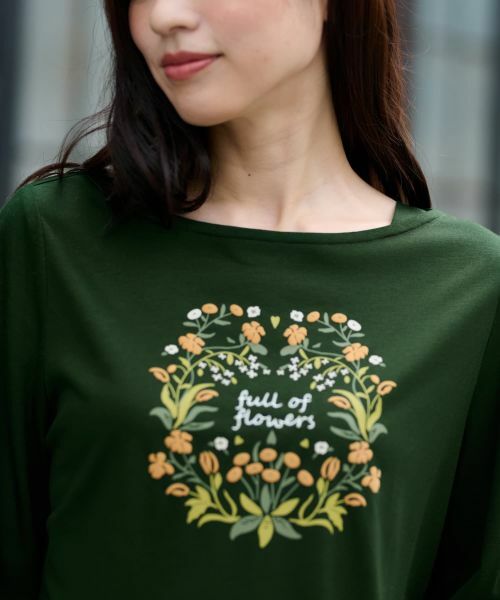CARA O CRUZ / キャラ・オ・クルス カットソー | フラワーモチーフカットソー | 詳細26