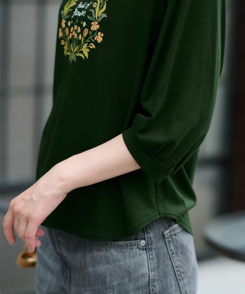 CARA O CRUZ / キャラ・オ・クルス カットソー | フラワーモチーフカットソー | 詳細27