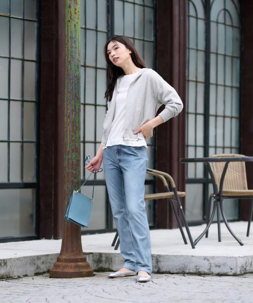 CARA O CRUZ / キャラ・オ・クルス カーディガン・ボレロ | バックロゴ ジップアップニットパーカー【CoC by CARA O CRUZ】 | 詳細24