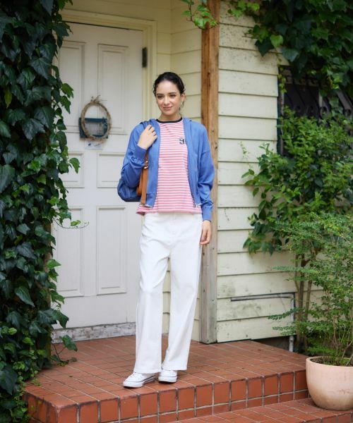 CARA O CRUZ / キャラ・オ・クルス カーディガン・ボレロ | バックロゴ ジップアップニットパーカー【CoC by CARA O CRUZ】 | 詳細8