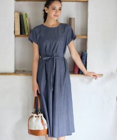 CARA O CRUZ / キャラ・オ・クルス ドレス | デニム調リボンワンピース【CoC by CARA O CRUZ】