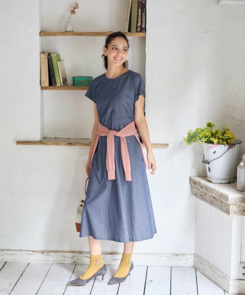 CARA O CRUZ / キャラ・オ・クルス ドレス | デニム調リボンワンピース【CoC by CARA O CRUZ】 | 詳細10