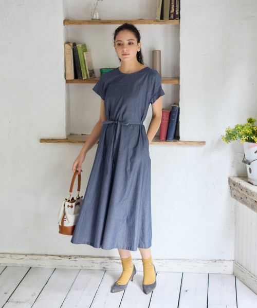 CARA O CRUZ / キャラ・オ・クルス ドレス | デニム調リボンワンピース【CoC by CARA O CRUZ】 | 詳細11