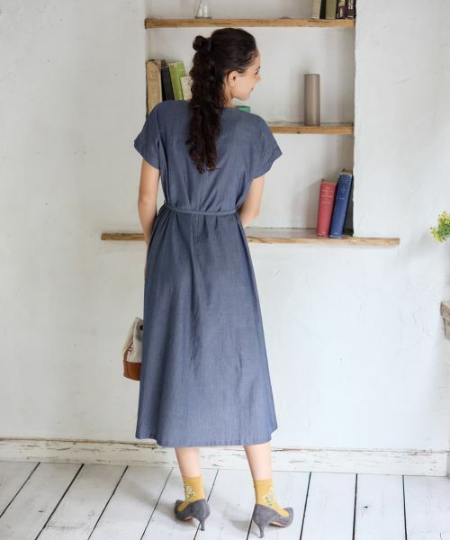 CARA O CRUZ / キャラ・オ・クルス ドレス | デニム調リボンワンピース【CoC by CARA O CRUZ】 | 詳細14