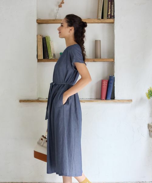CARA O CRUZ / キャラ・オ・クルス ドレス | デニム調リボンワンピース【CoC by CARA O CRUZ】 | 詳細4