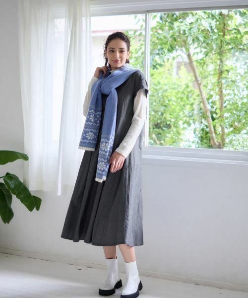 CARA O CRUZ / キャラ・オ・クルス ドレス | デニム調フレアワンピース【CoC by CARA O CRUZ】 | 詳細11