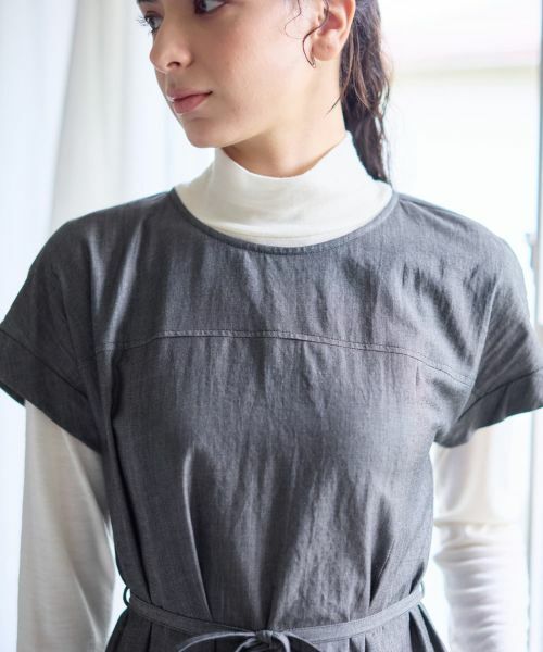 CARA O CRUZ / キャラ・オ・クルス ドレス | デニム調フレアワンピース【CoC by CARA O CRUZ】 | 詳細15