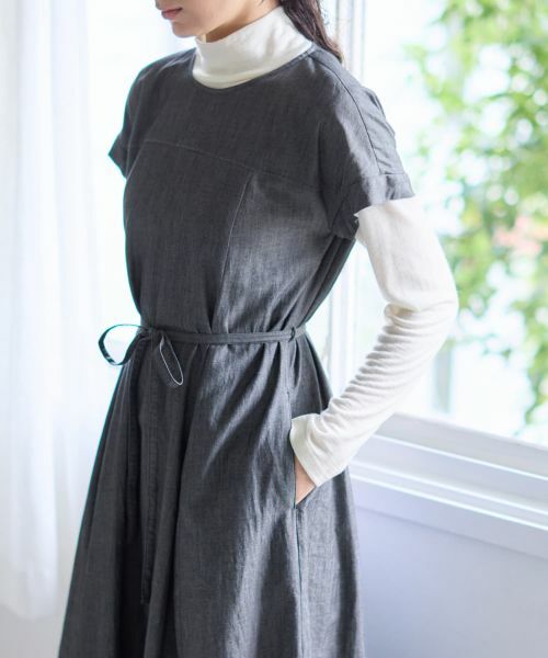 CARA O CRUZ / キャラ・オ・クルス ドレス | デニム調フレアワンピース【CoC by CARA O CRUZ】 | 詳細16