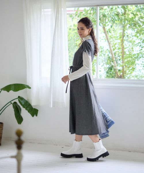 CARA O CRUZ / キャラ・オ・クルス ドレス | デニム調フレアワンピース【CoC by CARA O CRUZ】 | 詳細7